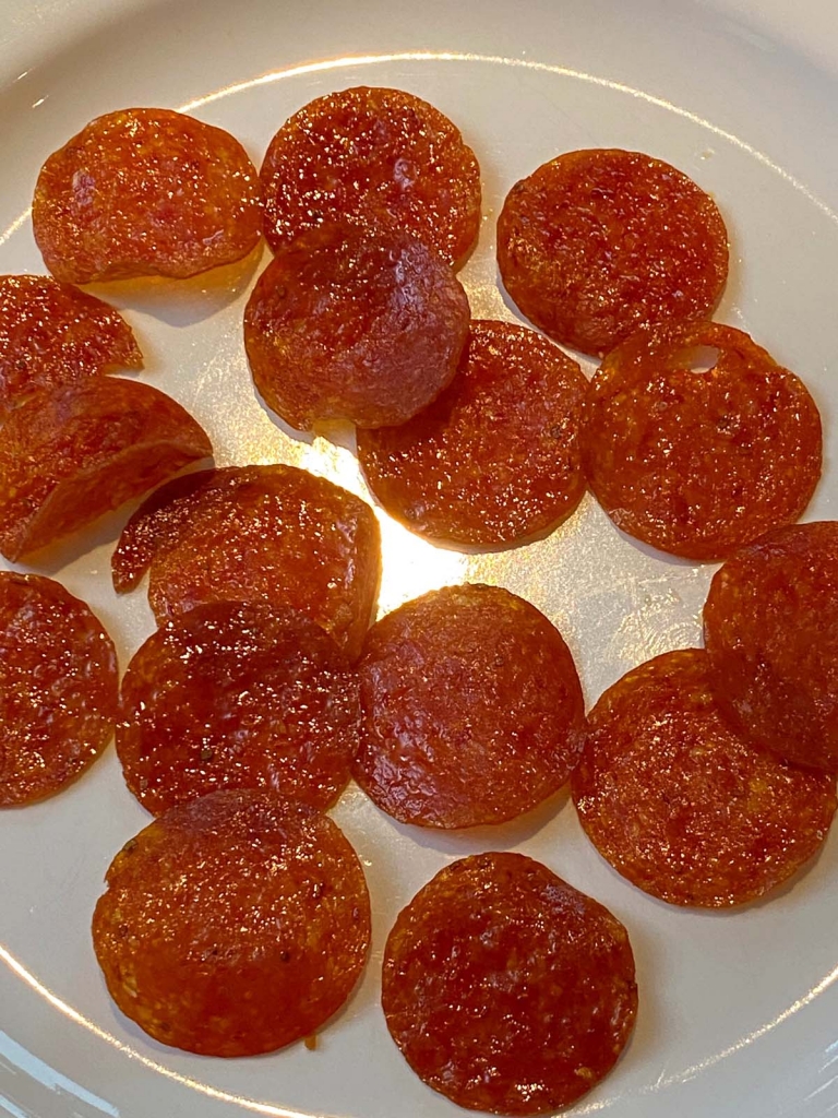 Air Fryer Pepperoni Chips