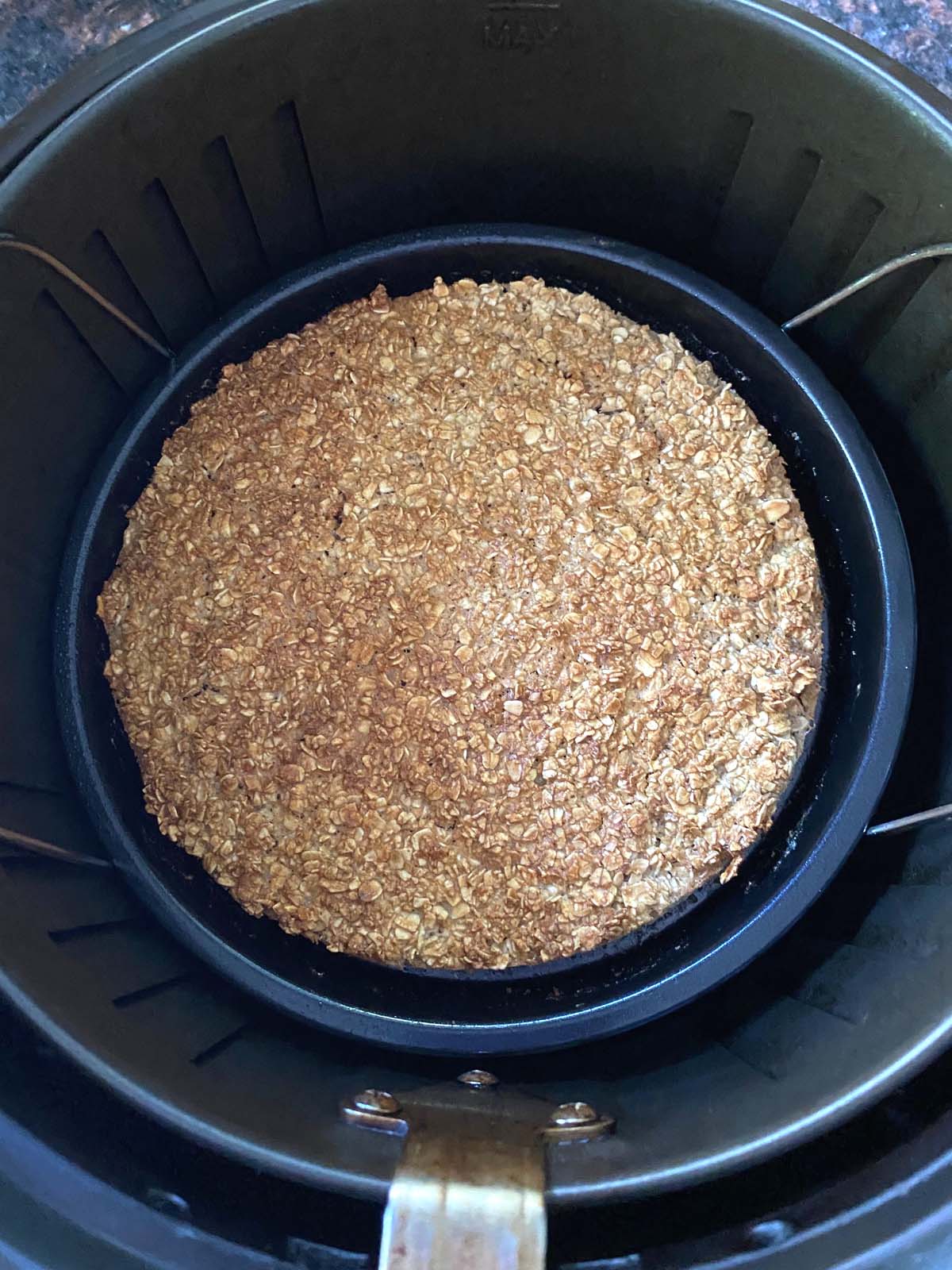 oatmeal mixture in air fryer