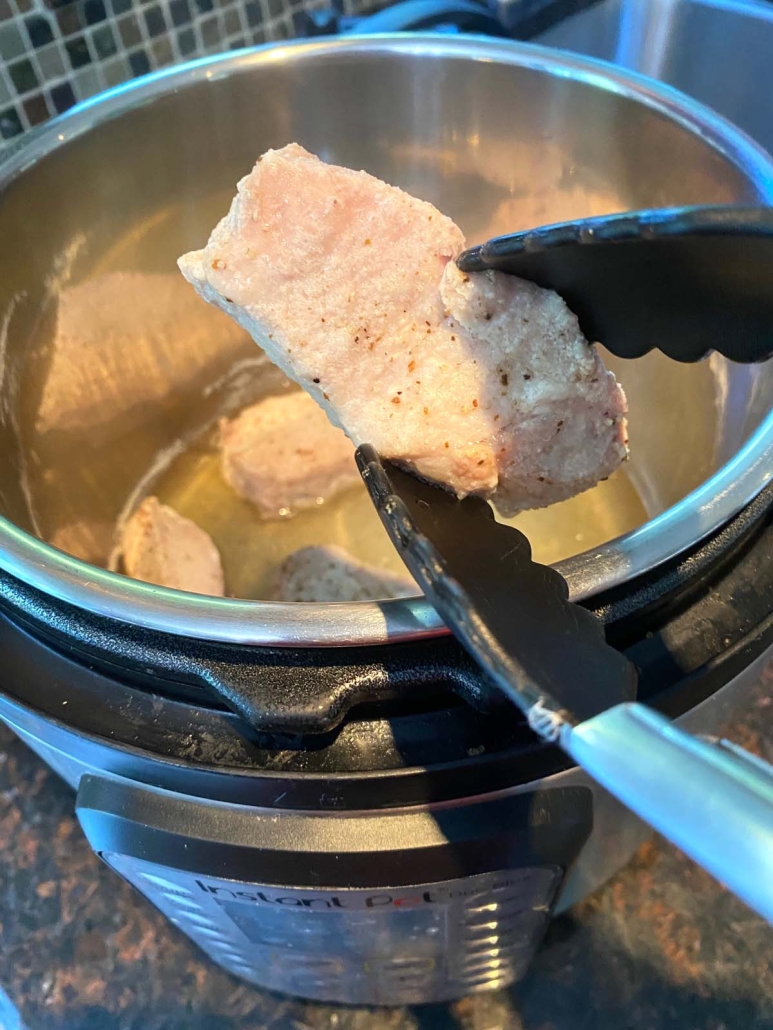 cooked pork ribs in instant pot