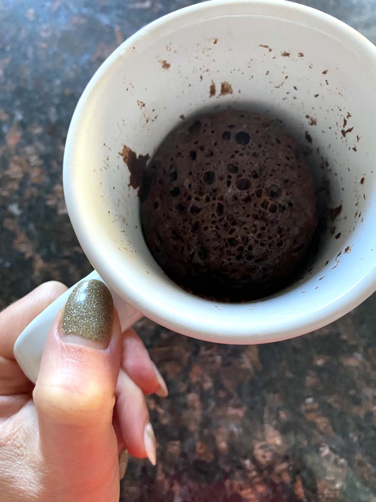 3 Ingredient Flourless Chocolate Mug Cake