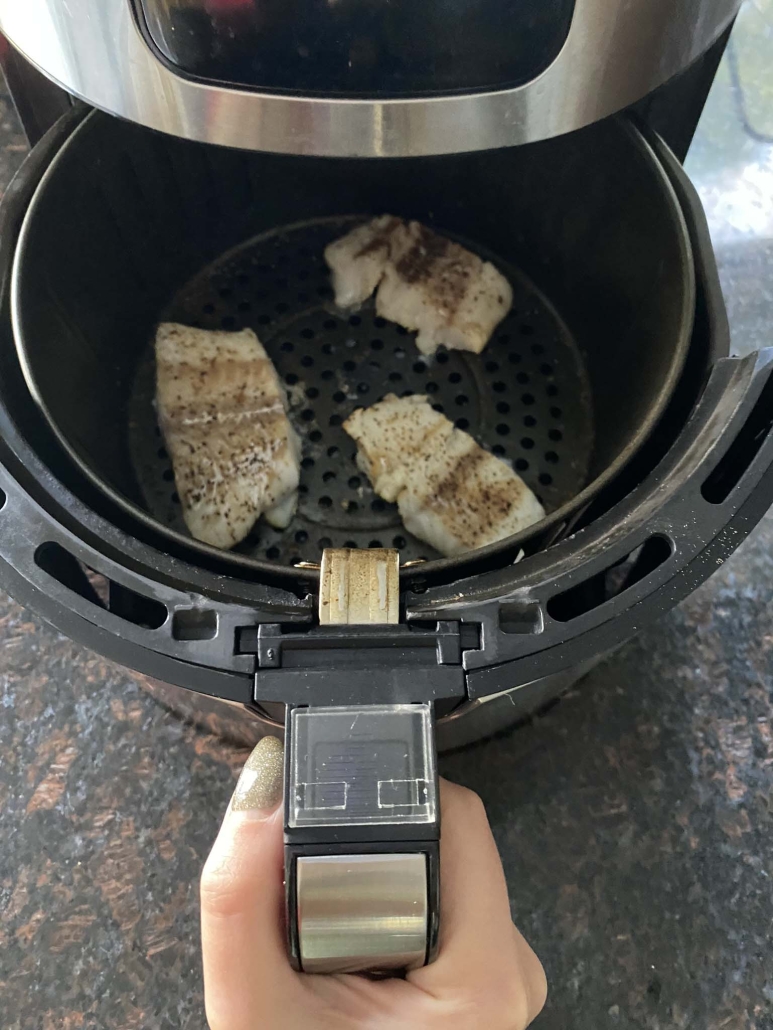 frozen cod cooked in air fryer