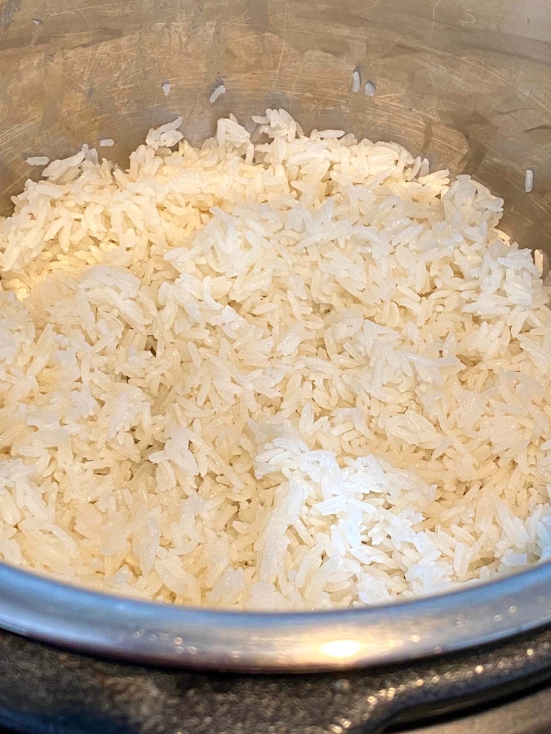 cooked jasmine rice in instant pot
