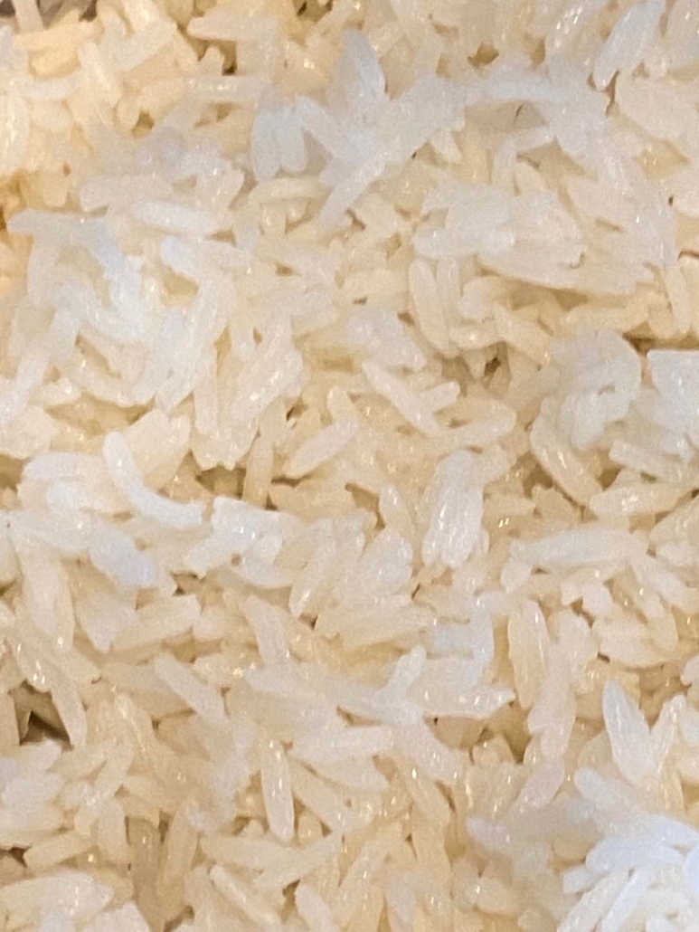 close-up of jasmine rice