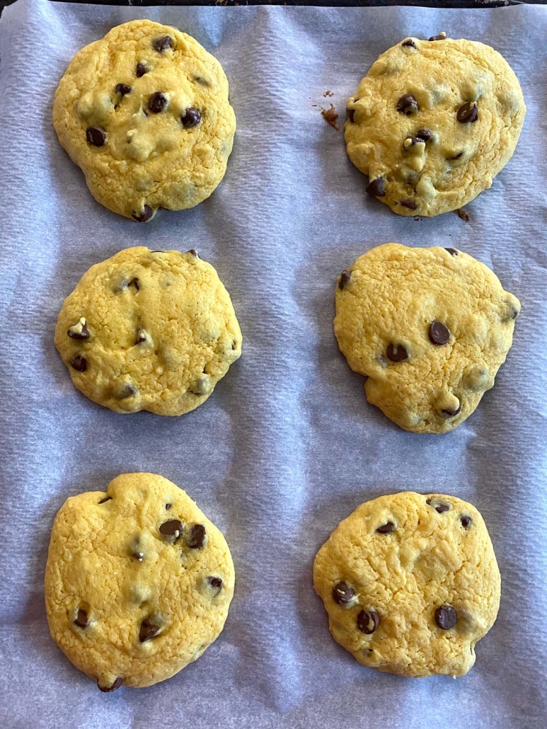 cookies on baking sheet