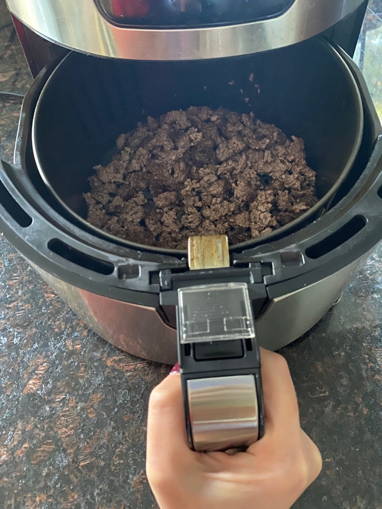 ground beef cooked in air fryer