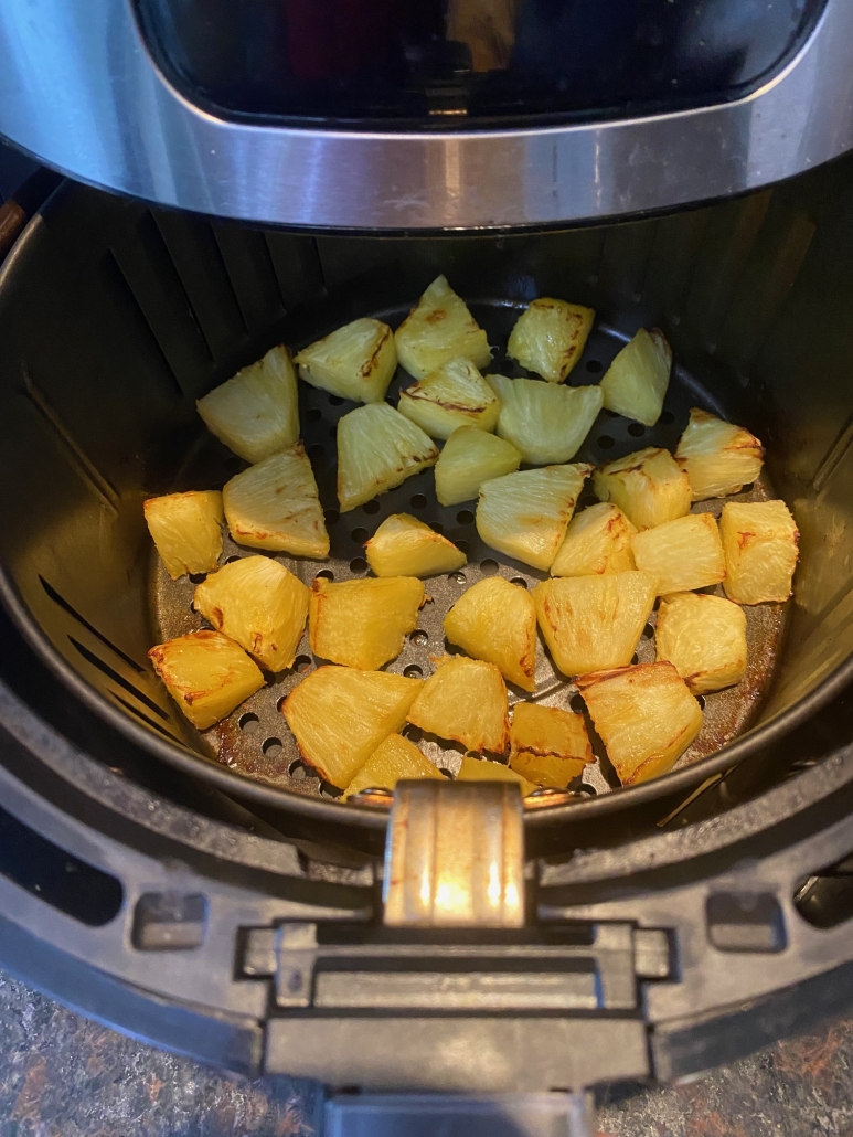 air fryer pineapple cooked