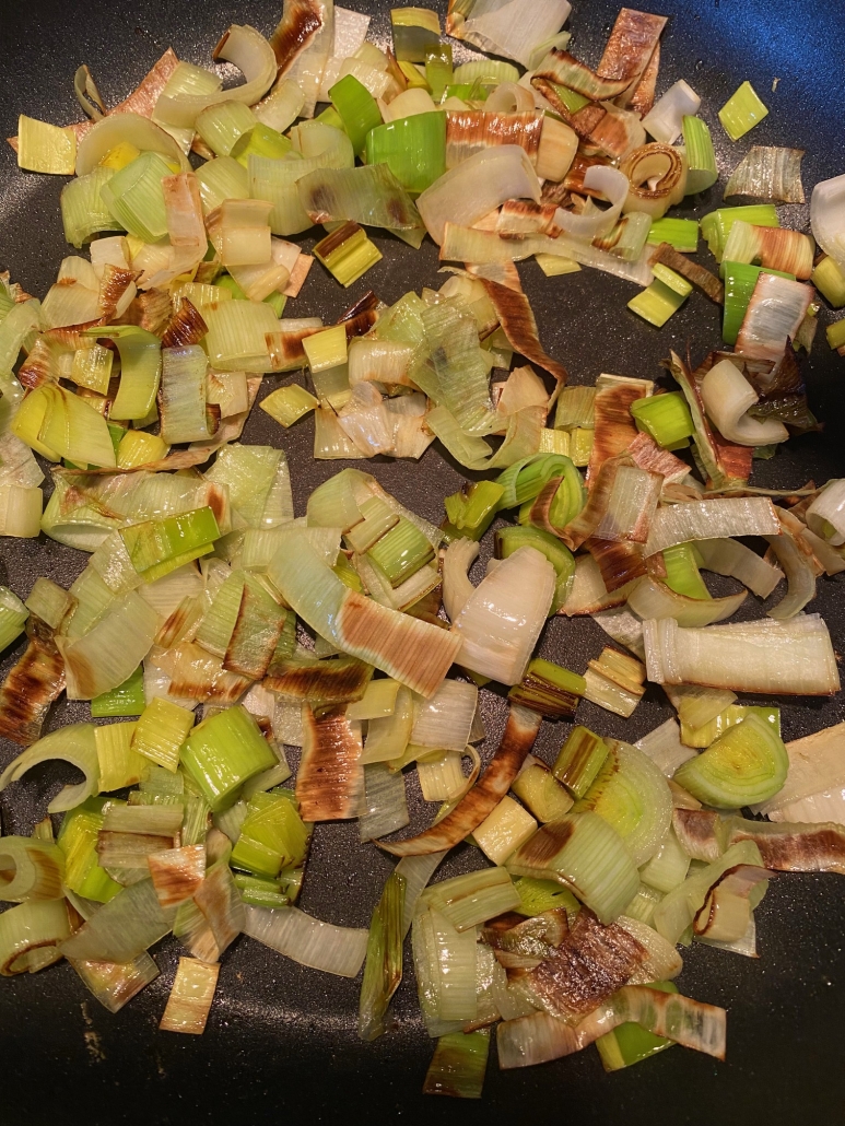 seasoned sautéed leeks