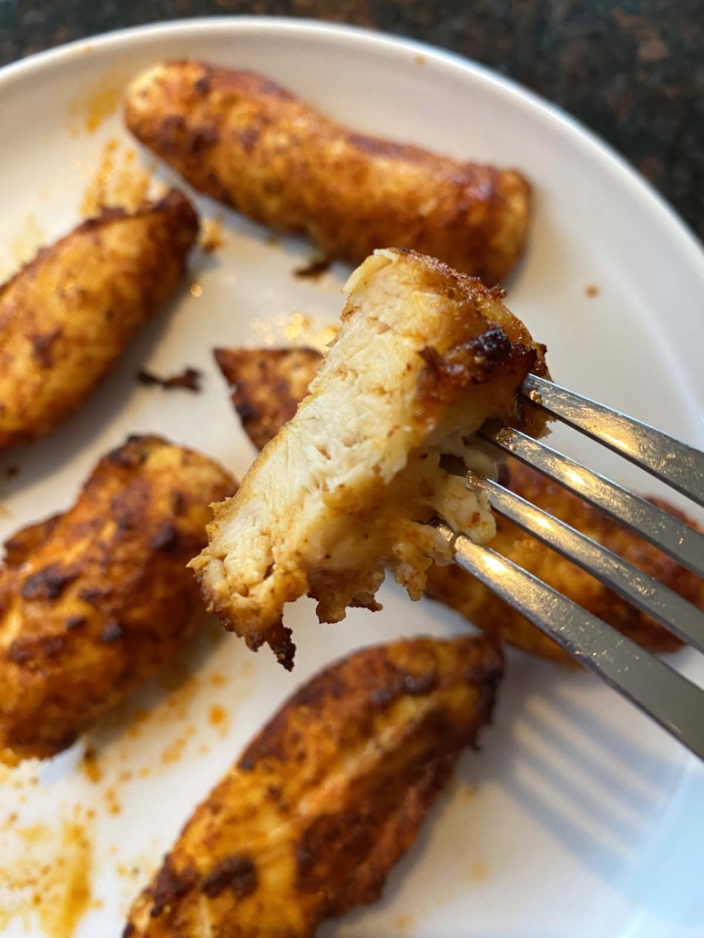 slice of Air Fryer Chicken Tender