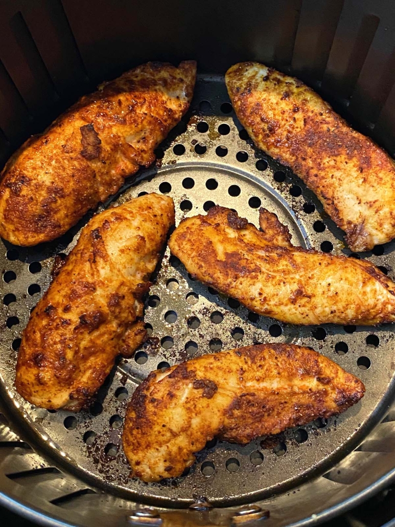 Air Fryer Chicken Tenders (Low Carb-No Breading) - Whole Made Living