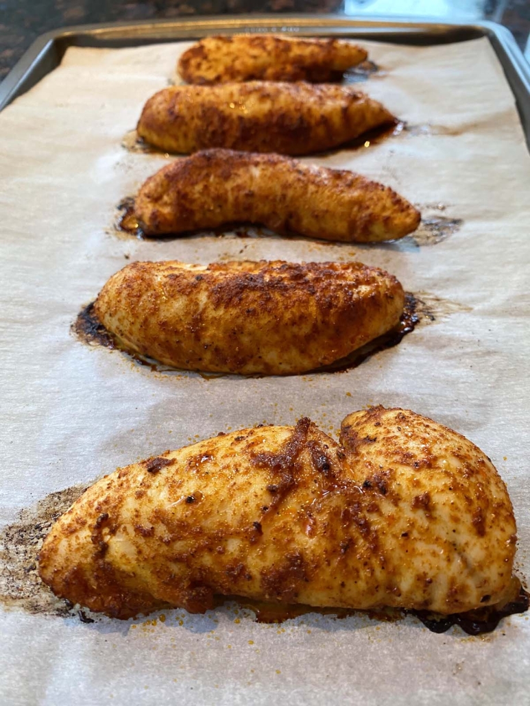 keto, low carb Baked Chicken Tenders 