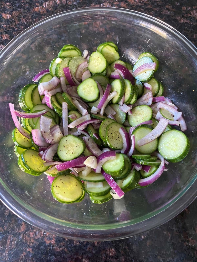 Cucumber And Red Onion Salad