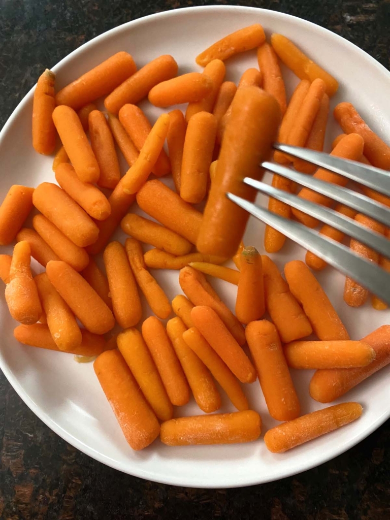 Microwave Steamed Carrots