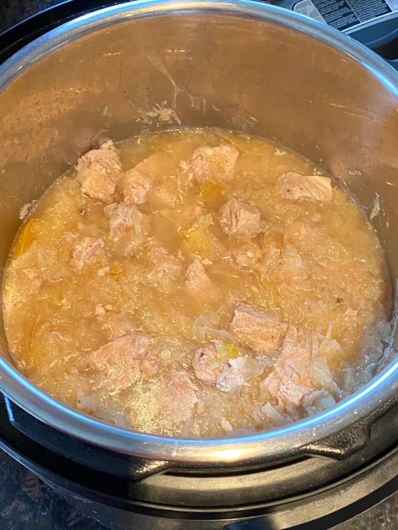 Pork And Sauerkraut in Instant Pot