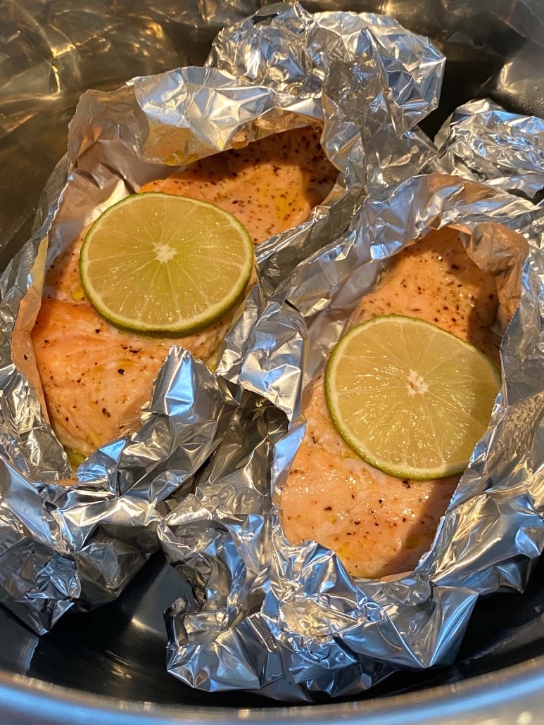 salmon cooked in foil