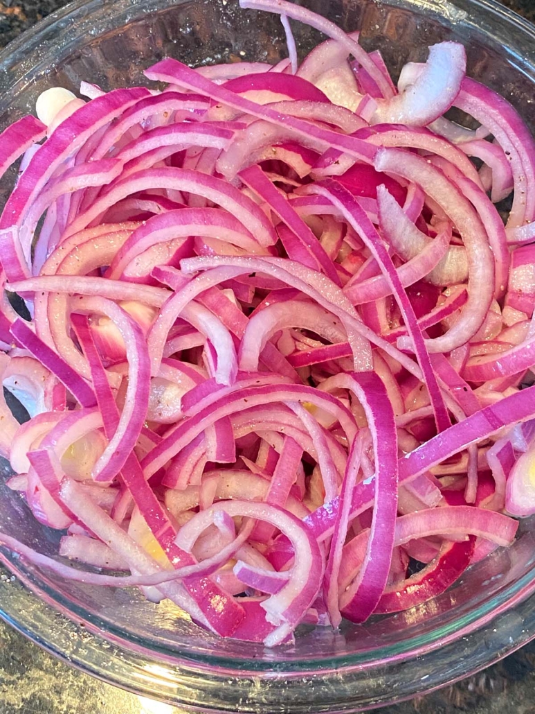 thinly sliced Mexican Pickled Red Onions