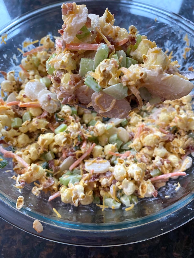 crunchy popcorn salad recipe