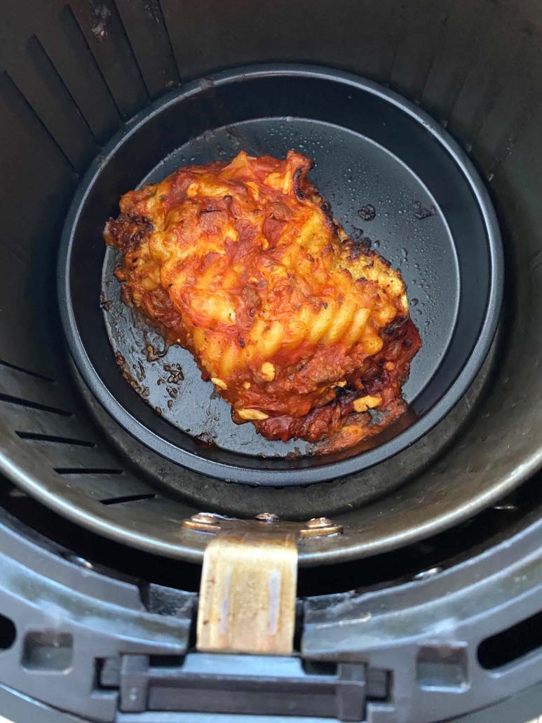 frozen lasagna cooked in air fryer