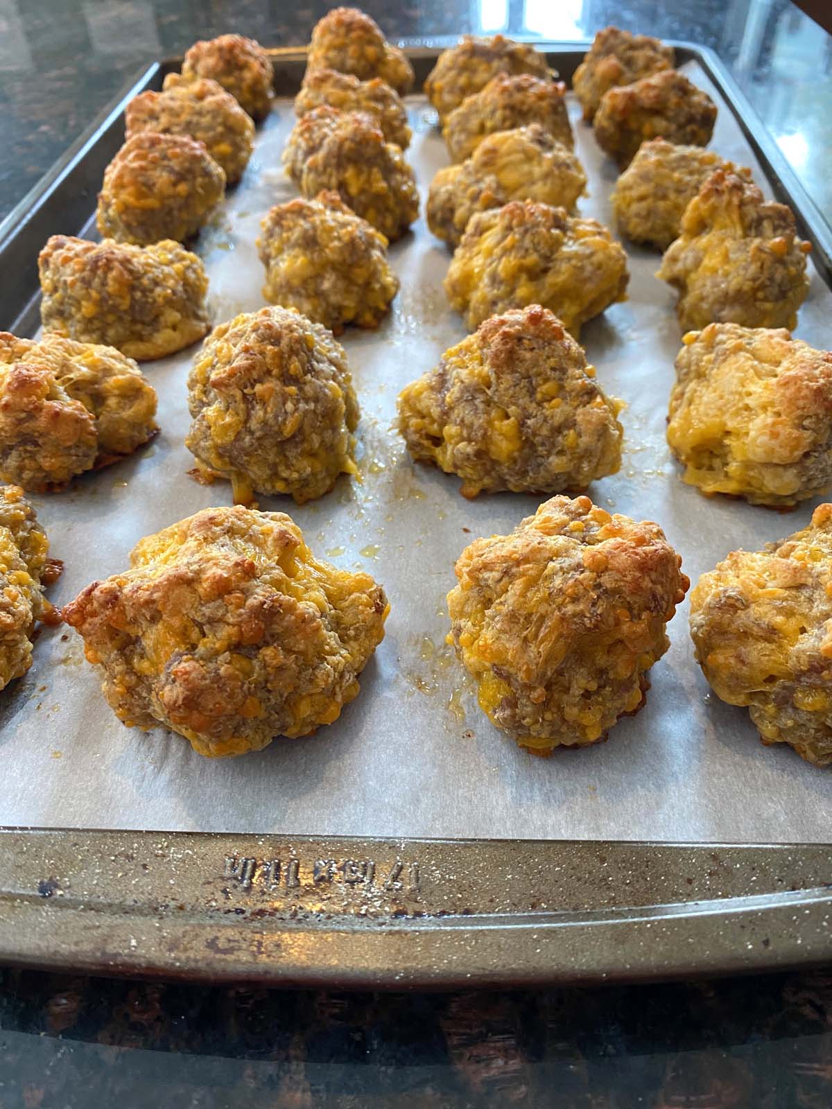 Bisquick Sausage Balls (3 Ingredients) - Melanie Cooks