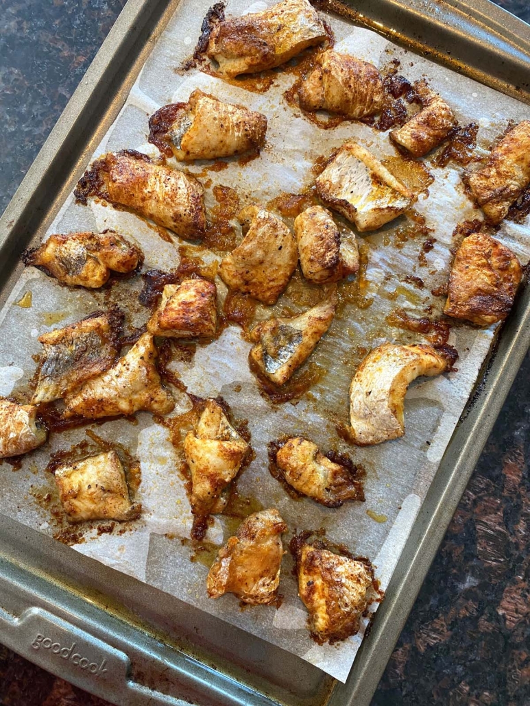 seasoned Baked Catfish Nuggets