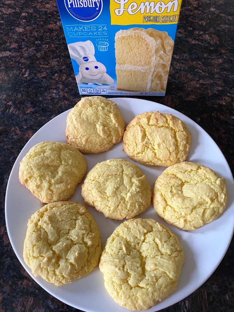 Lemon Cake Mix Cookies