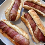 Air Fryer Bacon Wrapped Hot Dogs (10)
