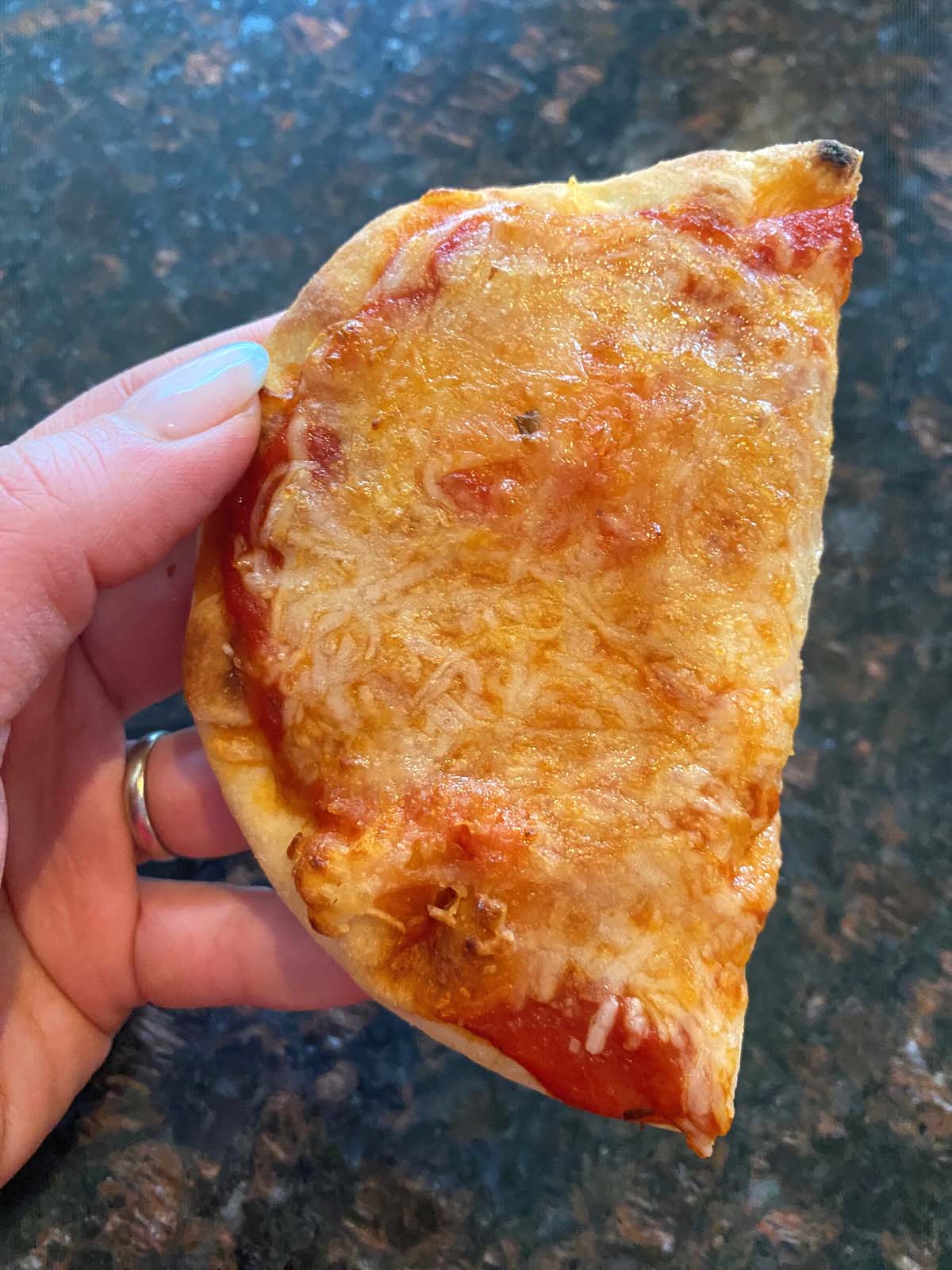 Air fryer naan pizza