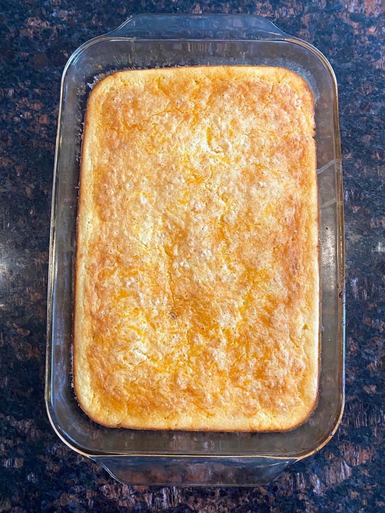 hearty Bisquick Breakfast Casserole with golden brown top