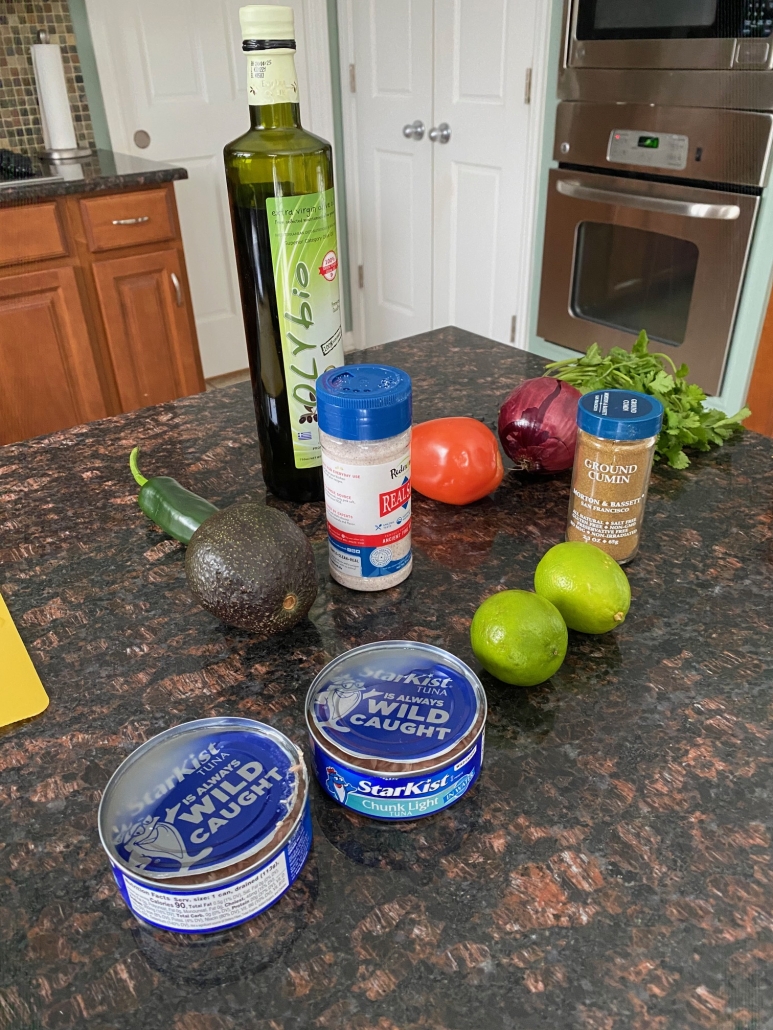 ingredients for Canned Tuna Ceviche