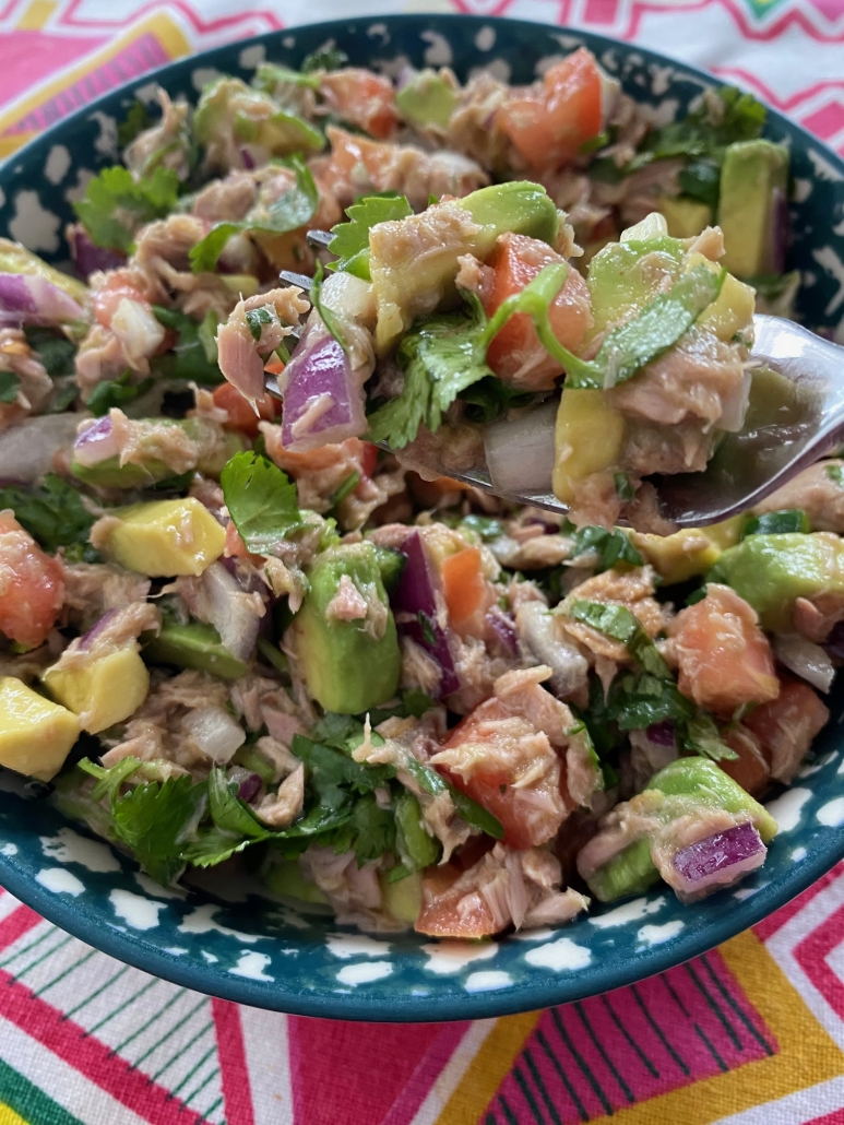 bowl of Canned Tuna Ceviche