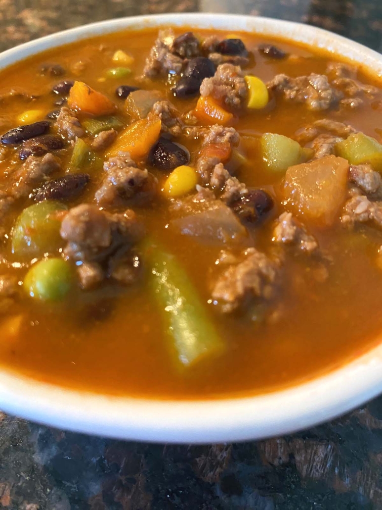 hearty bowl of Chili Soup