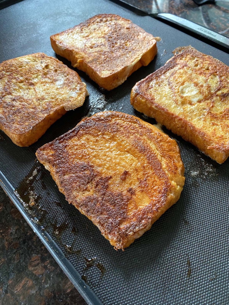 french toast on a griddle