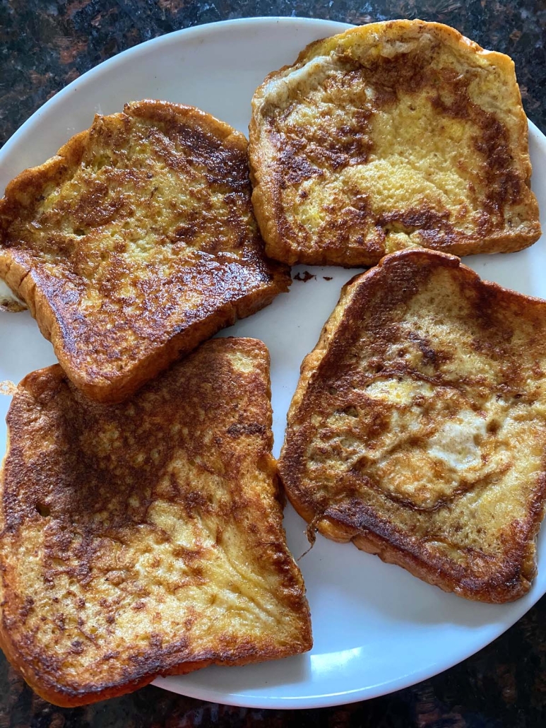 easy recipe french toast without milk