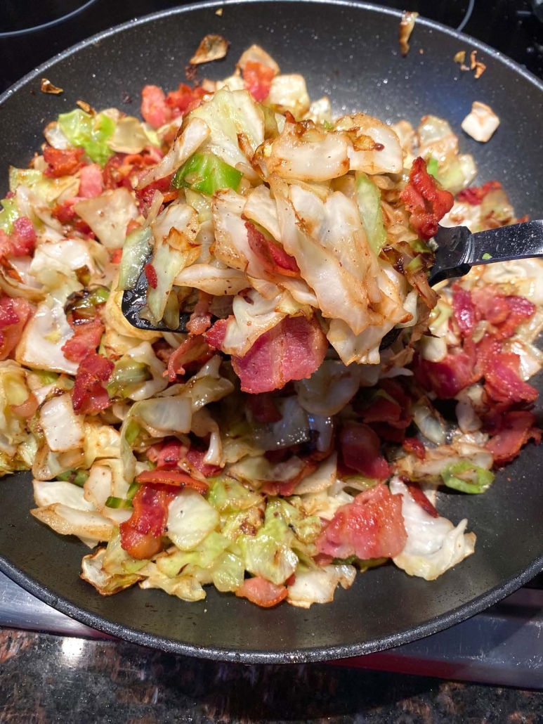 Fried Cabbage With Bacon – Melanie Cooks