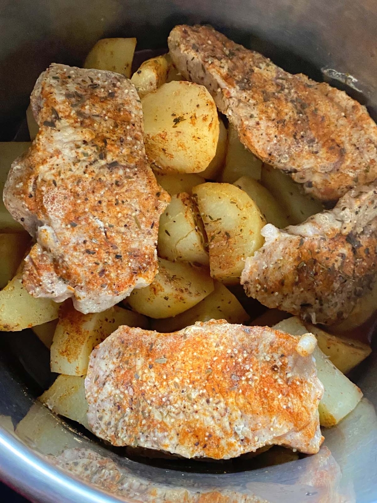 Pork Chops And Potatoes in the Instant Pot
