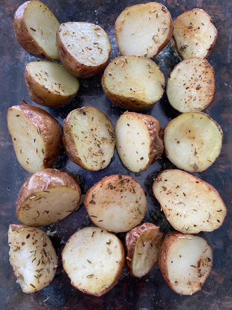 Red Potatoes Cooked In The Microwave