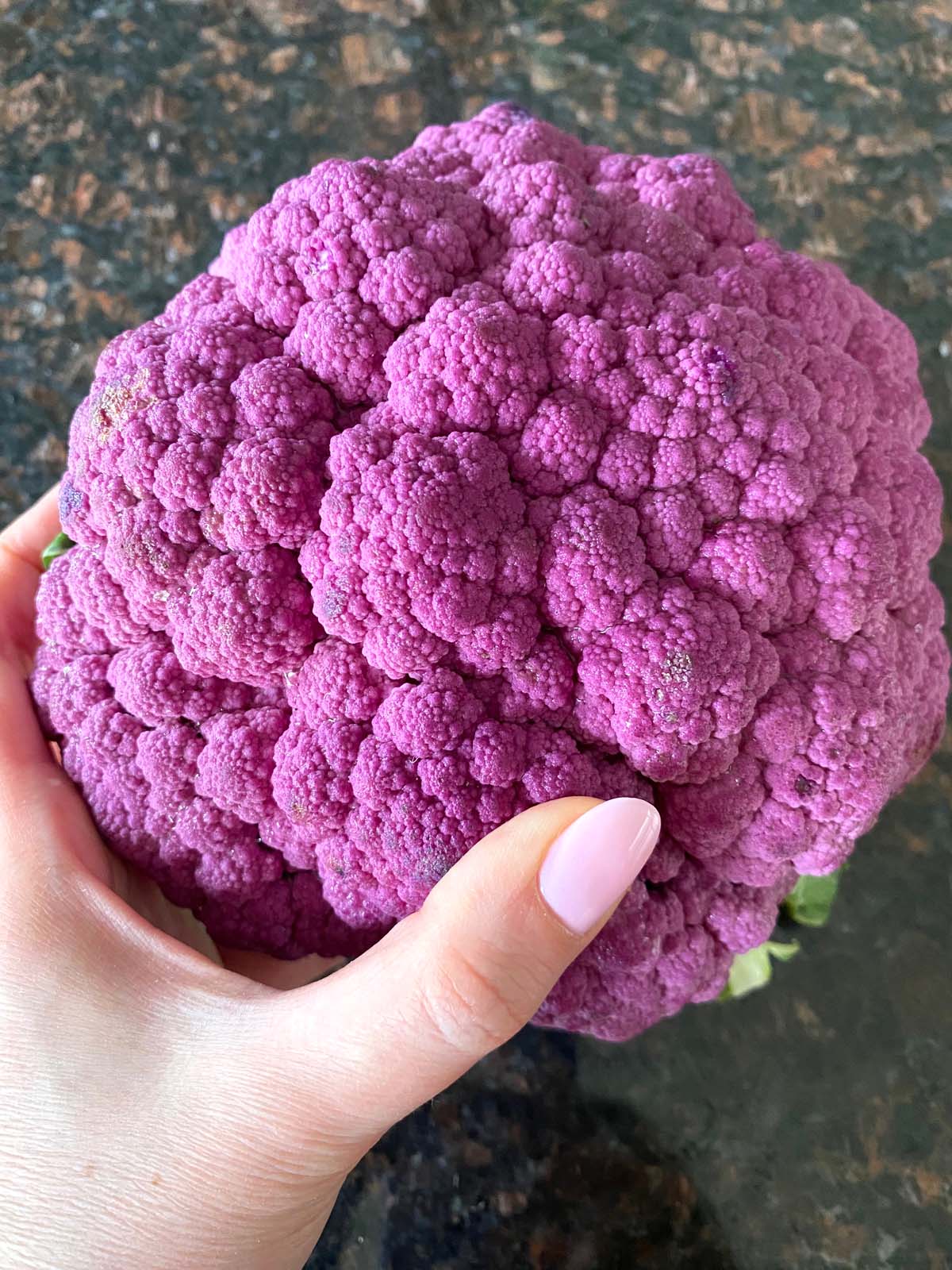 Air Fried Purple Cauliflower.