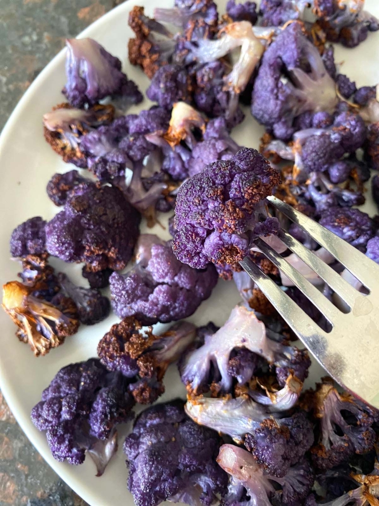 Purple Cauliflower In Air Fryer