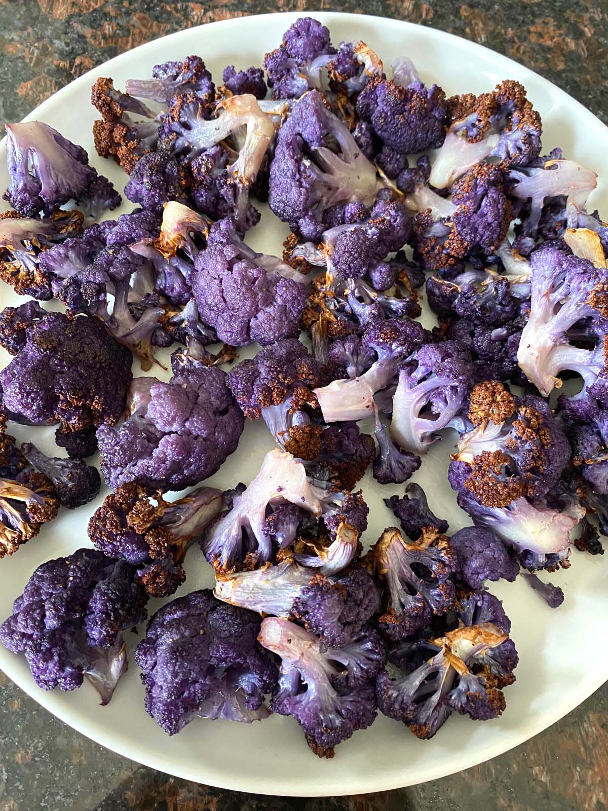 Air Fried Purple Cauliflower.