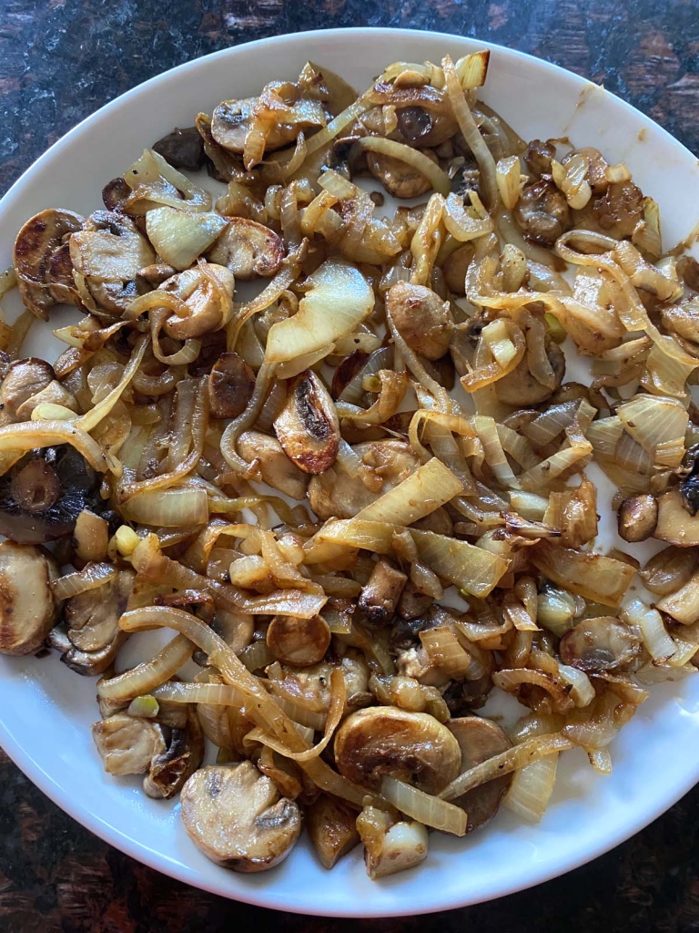 Fried Mushrooms And Onions