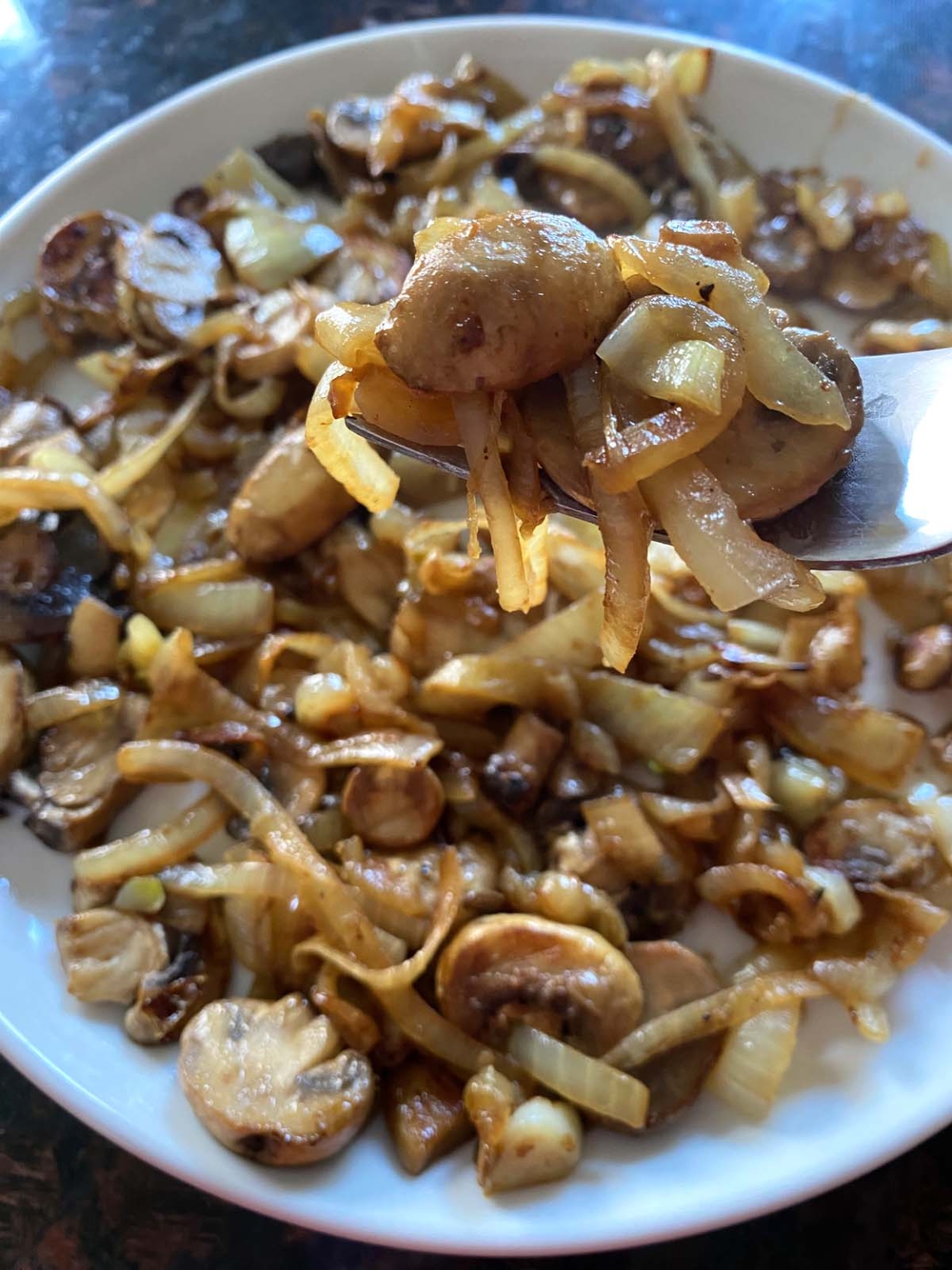 Fried Mushrooms And Onions – Melanie Cooks
