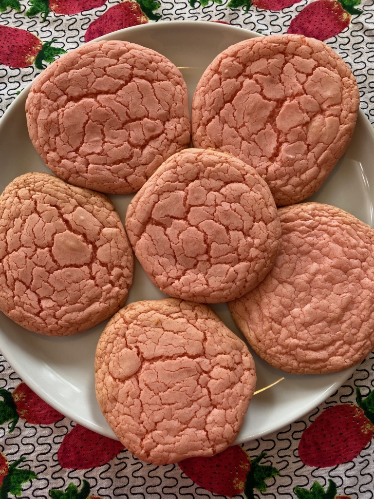 Strawberry Cake Mix Cookies