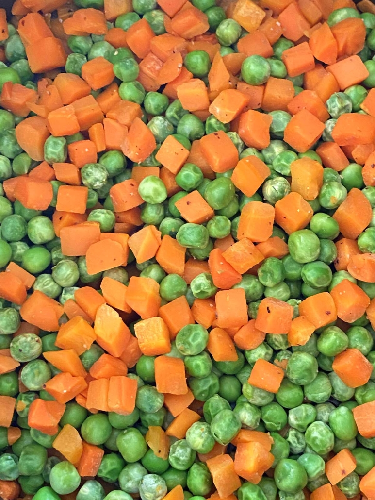 peas and carrots cooked in air fryer