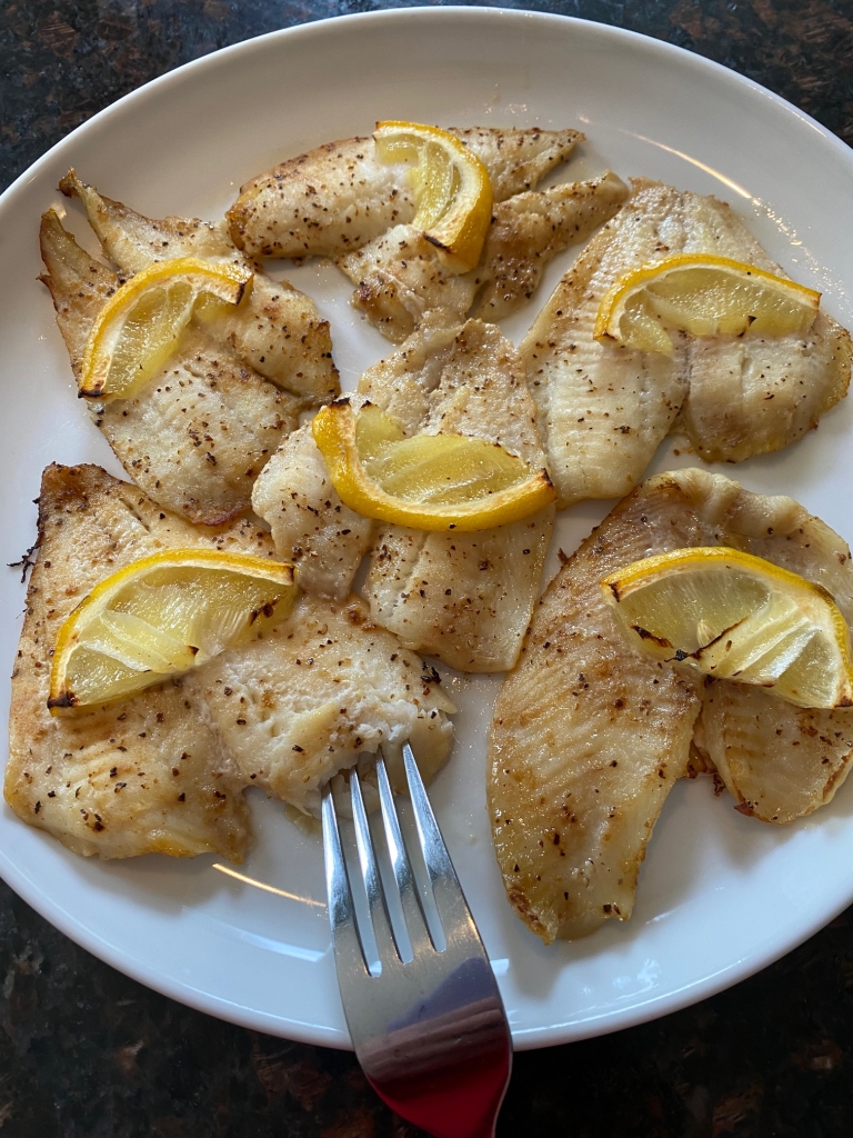 Broiled Flounder Fish