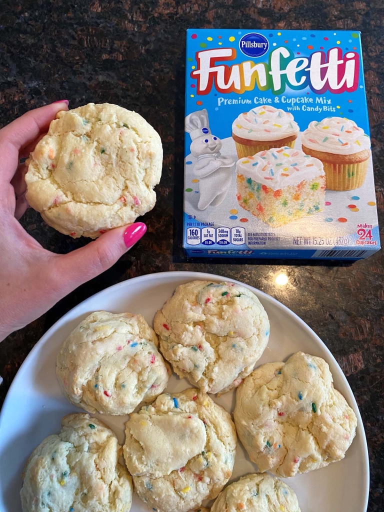 Funfetti Cake Mix Cookies