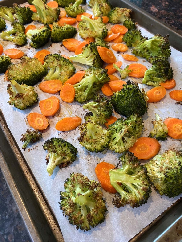 easy side dish Roasted Broccoli And Carrots
