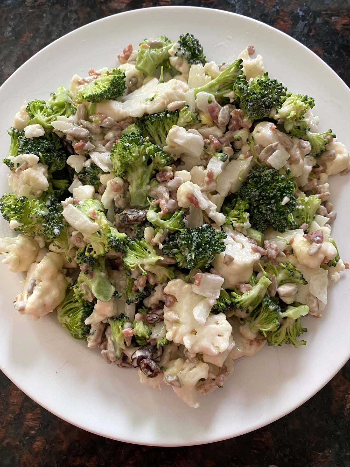 Broccoli Cauliflower Salad Melanie Cooks