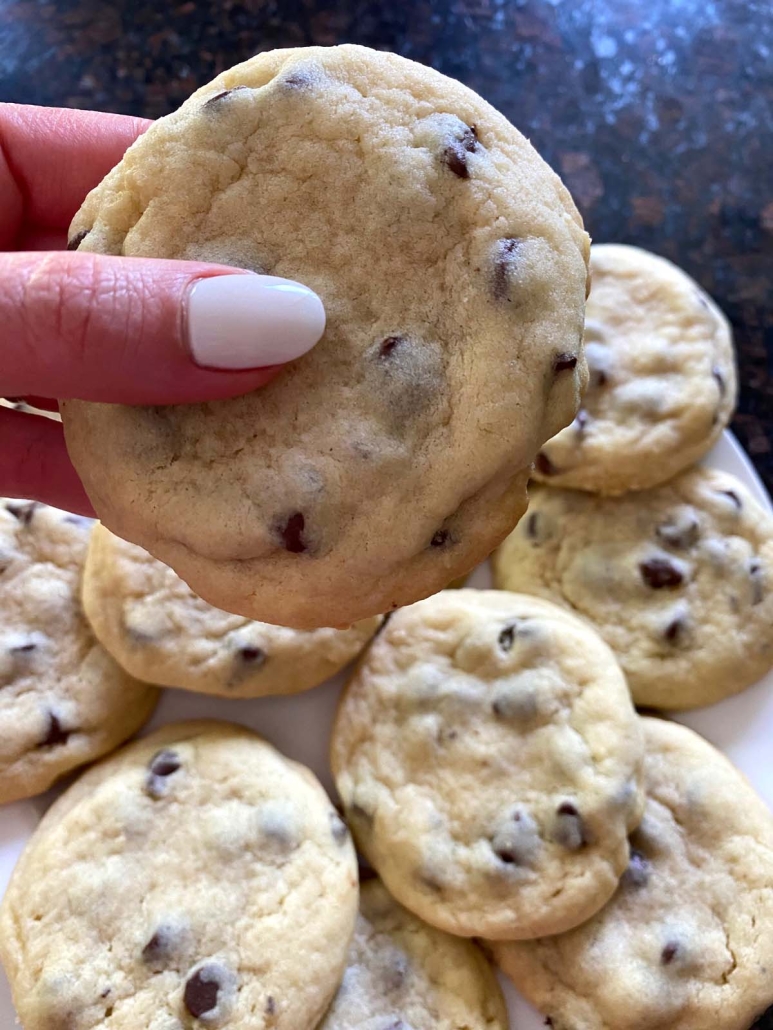 hand holding Chocolate Chip Cookie