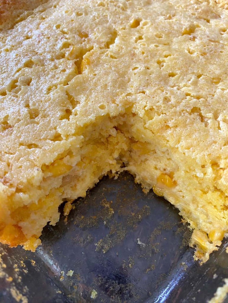 golden brown Cornbread Casserole