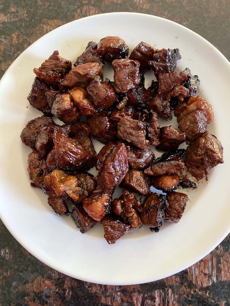 Hibachi Steak on a plate