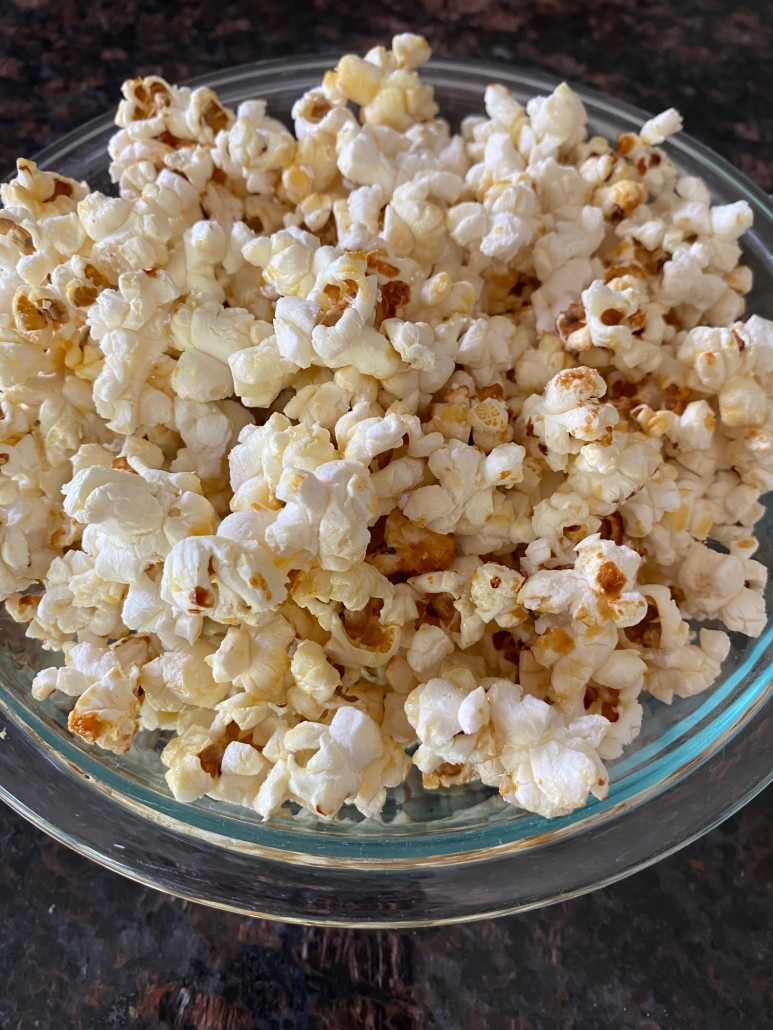 bowl of Homemade Kettle Corn